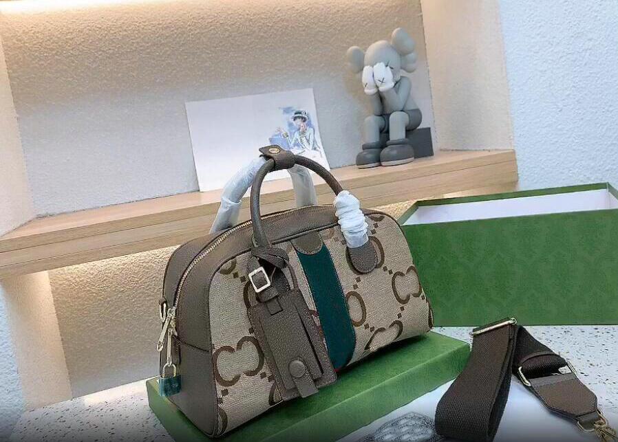 

Women Messenger Canvas hand with Gold lock Travel tote bag Classic Style Fashion Designer leather bags Shoulder Bags Lady Totes handbags, Khaki