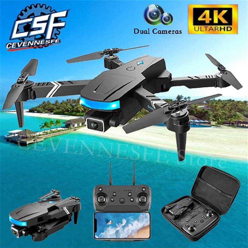 

LS878 Drone 4K HD Dual Camera Fpv Wifi Altitude Hold Mode Foldable Profesion Quadcopter Helicopter RC Mini Drones Toys 211027213e, No camera 1b box