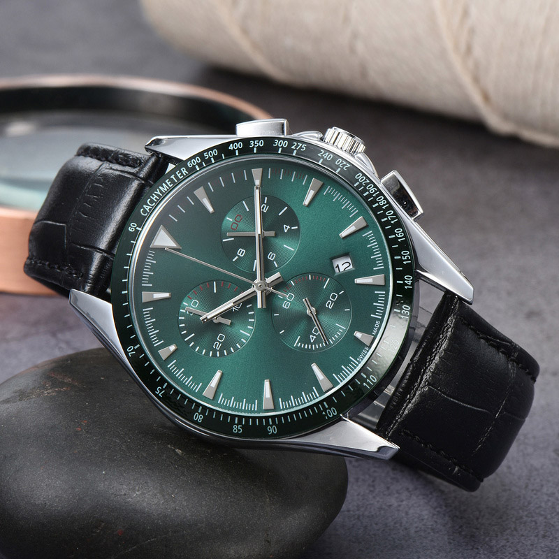 

2022 Men's luxury Quartz Watch exquisite fashion leisure Multi-function Running Calendar Belt Watches, H000003