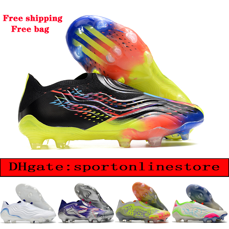 

send with bag mens soccer boots copa SENSE 1 FG world cup football cleats Classic Firm Ground outdoor men shoes scarpe da calcio Soft Leather Training Breathable, Color 2