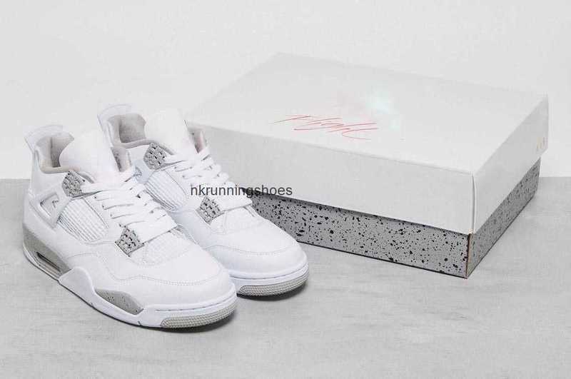 

Release Authentic 4 White Oreo Basketball Shoes Tech Grey Black Fire Red 4S Outdoor Sneakers With Original CT8527-100