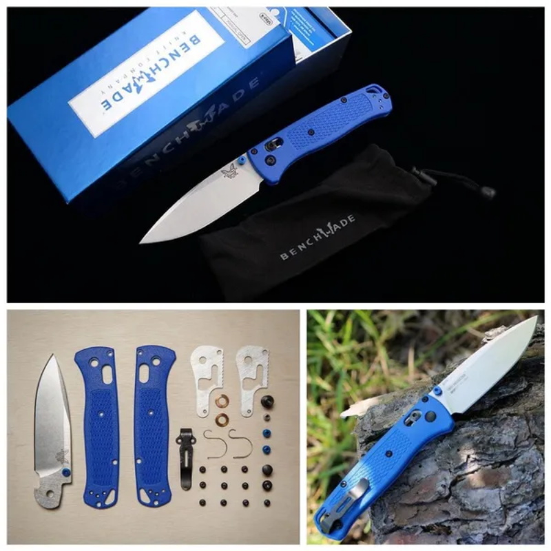 

Benchmade Bugout 535 CF-Elite AXIS Folding Knife 3.24" CPM-20CV Plain Blade Reinforced Nylon Fibre Handles - Outdoor Camping Tactical Survival EDC Knives Xmas Gifts