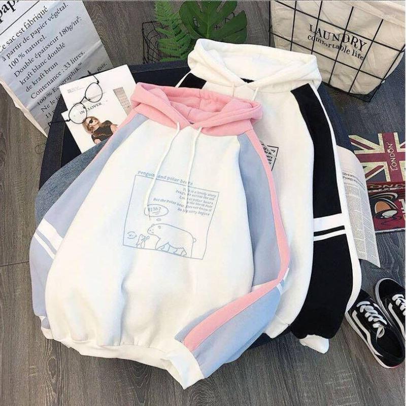 

Women' Hoodies Women' & Sweatshirts Women Korean Style Simple Casual Harajuku All-match Autumn Winter Trendy High Quality Soft Loose, Black