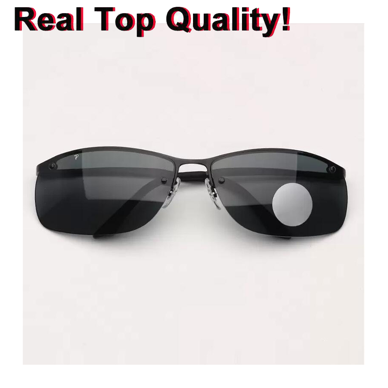 

hot sell Sunglasses Mens Polarized Rectangle Coating Driving Mirror Women Fashion Polarized G15 Glass Lens Sunglass UVA /UVB