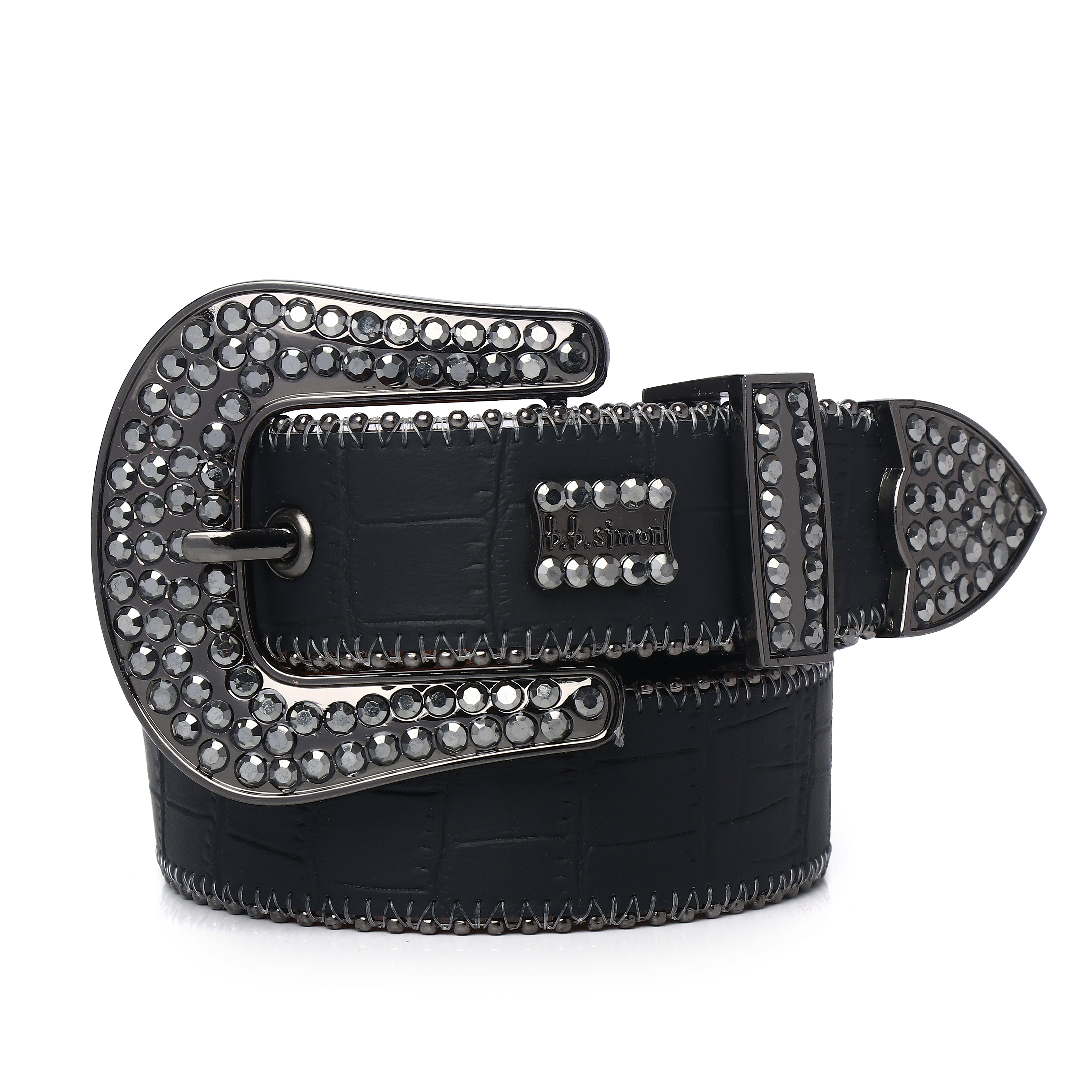 

designer belt Noir Classic rhinestone Bb Simon men women Sparkling Diamond Hip Hop Black Base Blue White Multicolor Rhinestones Gift waistband Factory wholesale, Belt and box