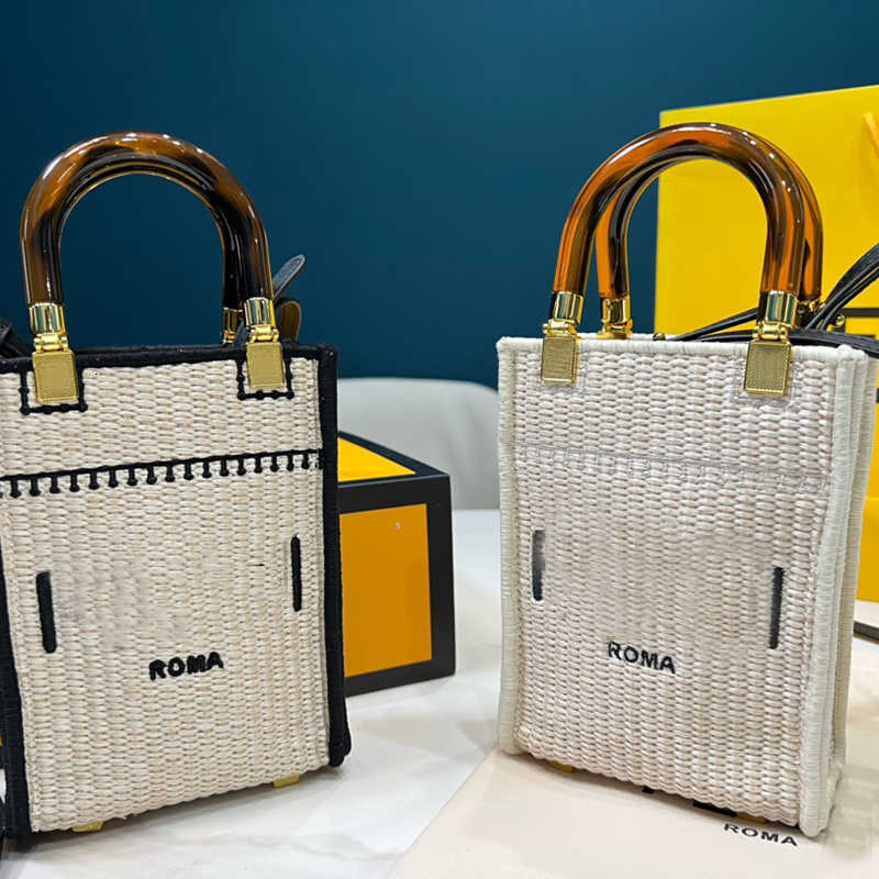 handbag designer bagStraw Mini Bag Weave Sunshine Minis Tote Crochet Handbags Amber Handle Shopping Bags Crossbody Shoulder Embroidered Classic Lett