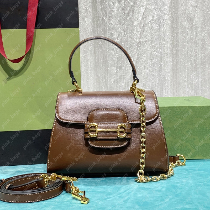 

New Designer Shoulder Bag G Handbag Tote Women Crossbody Chain Totes Horsebit 1955 Cross Body Bags Designers Handbags Womens Purses 221028, Black