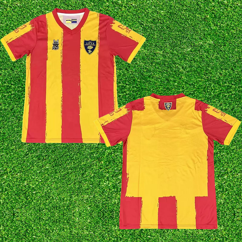 

22 23 US Lecce BJORKENGREN Mens Soccer Jerseys Home STREFEZZA HJULMAND DI MARIANO Football Shirt Short Sleeve Uniform away, Home+patch