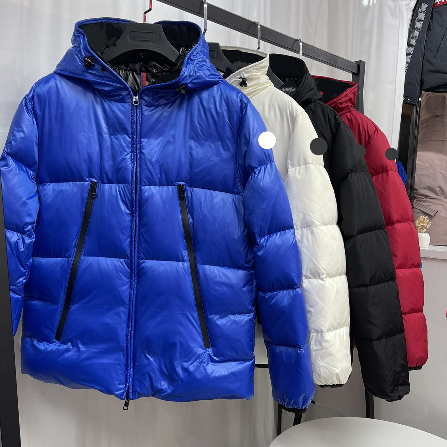 Montcla Designer Mens Down Jacket Classic Hooded Embroidery Letter Badge Womens winter jackets Warm puffer jacks size 1/2/3/4/5