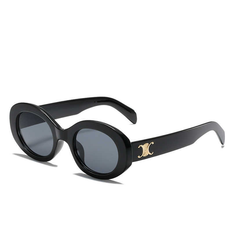 Sunglasses 2021 new racing l Arc de Triomphe sunglass macarone mist Blue Small Frame Sunglass Women