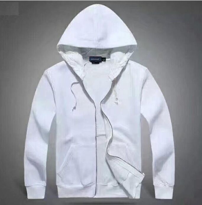 

Mens hoodie Polo jacket women Fashion Sportwear Hoodies Coat Jogger Tracksuit Sweatshirt Couple Jackets small horse Sweatshirts, White