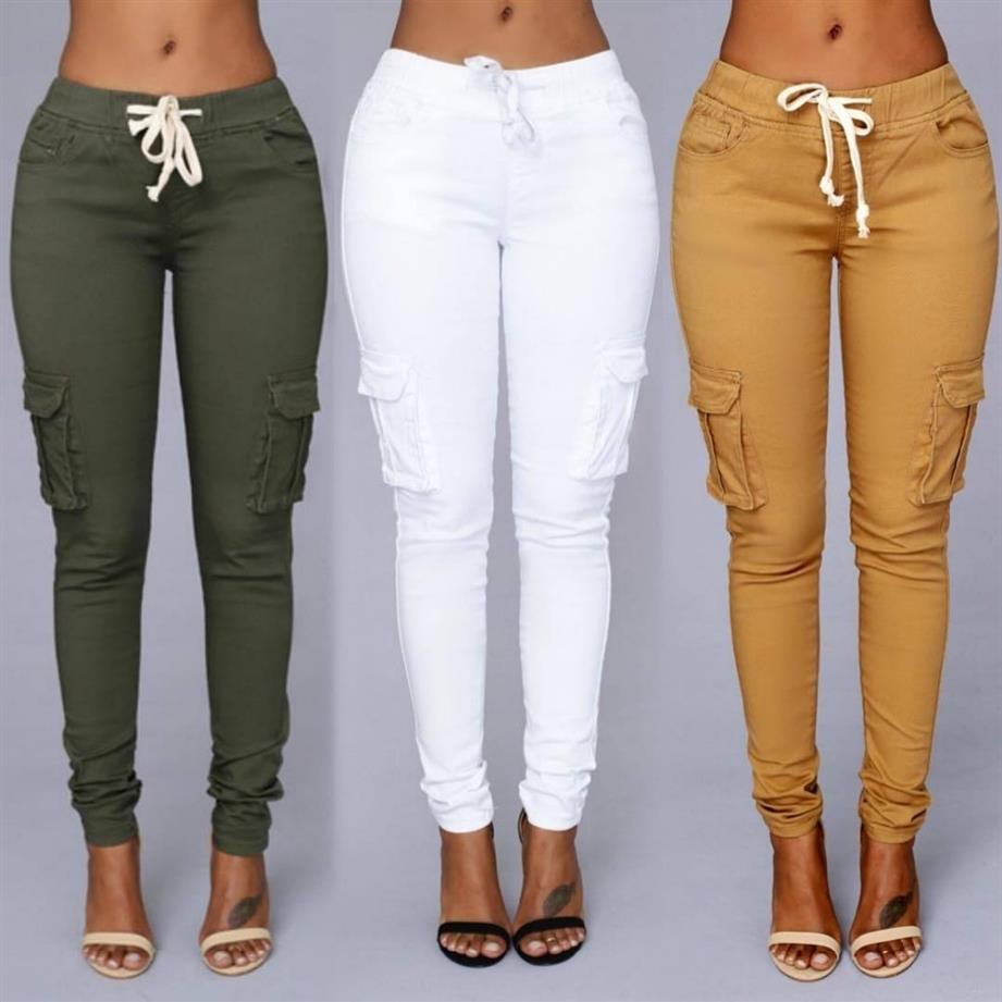 

Elastic Sexy Skinny Pencil Jeans For Women Leggings Jeans Woman High Waist Jeans Women's Thin-Section Denim Pants LJ200811222v, Khaki