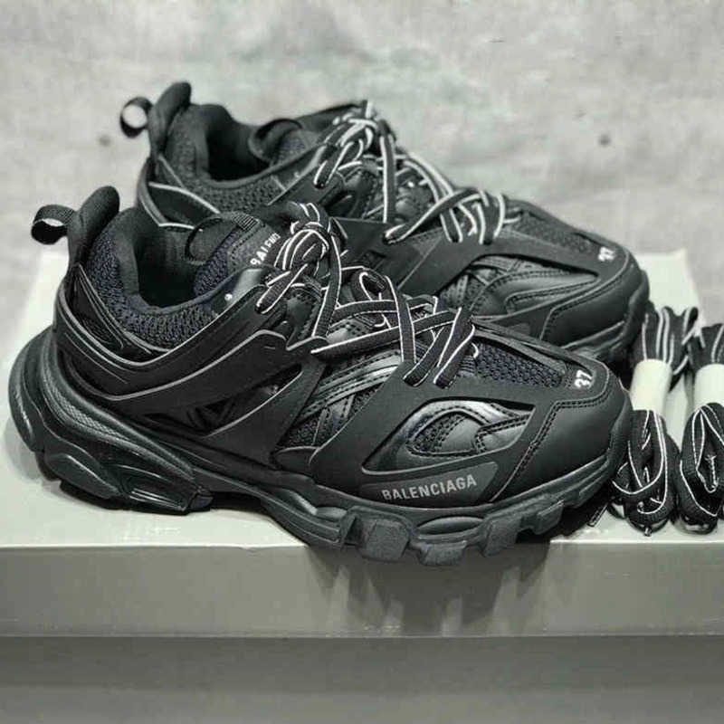 

Designer Balencigas Sneakers Casual Shoes b Home Paris Track3 0 Men's Women's Sports Classic Daddy Fashion, Pink (counter level + dust bag)
