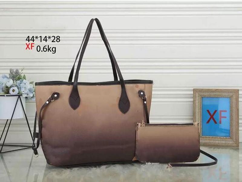 

Big size 2pcs/set with wallet Women Shoulder Bag Tote high quality PU Leather Fashion Handbags Crossbody Composite bags lady Clutch Purse Multicolor, Don't sell