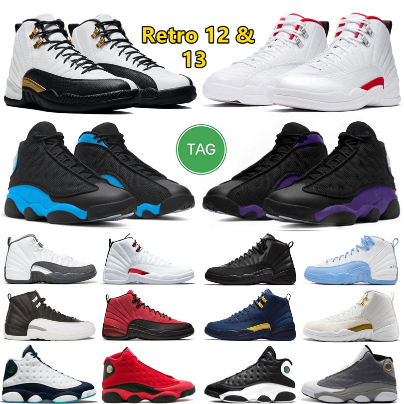 

Jumpman 12 13 mens basketball shoes 12s Ma Maniere x Black Golf University Blue taxi 13s Cap and Gown Chicago Bred Hyper Royal outdoor, Color#12