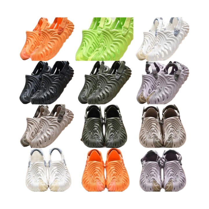 Nouvelles sandales de mode pantoufles de créateurs de luxe rétro chaussures de plage trou en caoutchouc extérieur anti-dérapant pataugeoire gelée