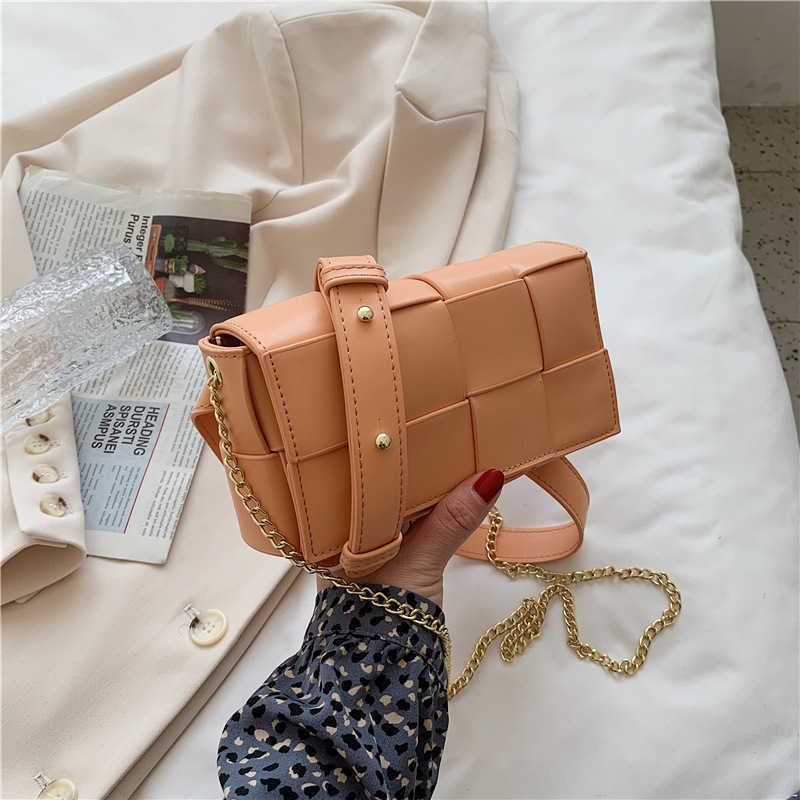 

Handbags Designer Bottess Ladies Venetas Foreign style small women's 2022 summer new fashion square single shoulder texture Messeng have a logo, White