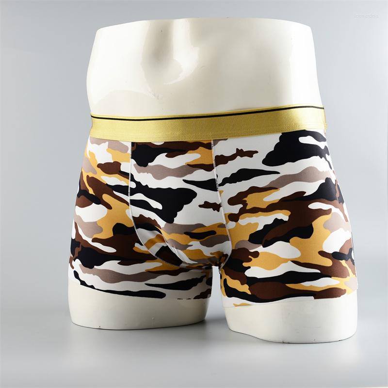 

Underpants Cartoon Men's Boxer Briefs Ice Silk Print Mid-waist Sexy Breathable Personality 2023, 07