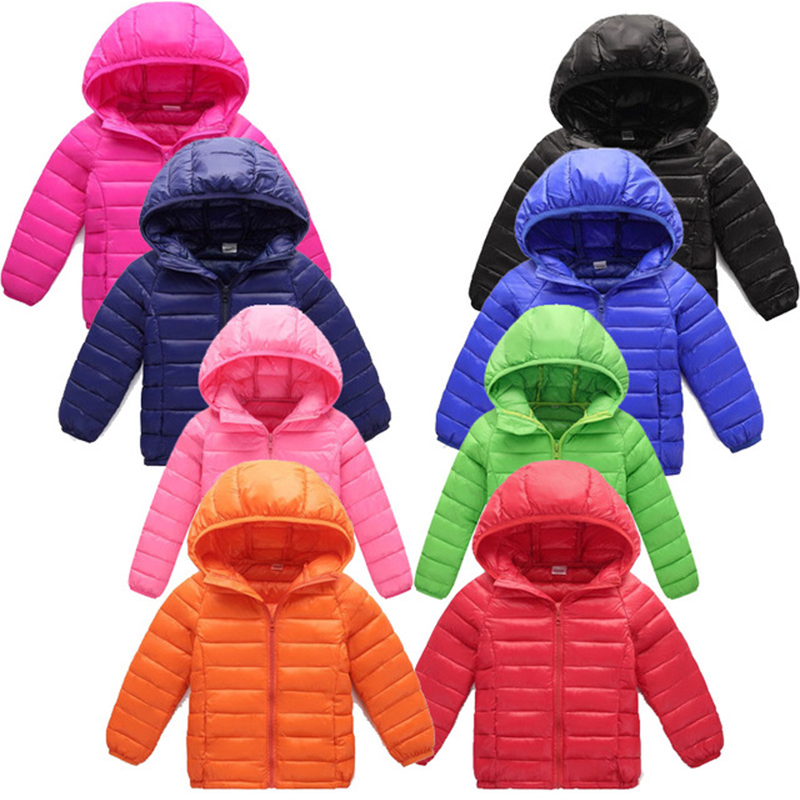 2-12 Years Kids Down Coats Warm DownJackets For Boys Girls Autumn Winter Outerwear Clothes