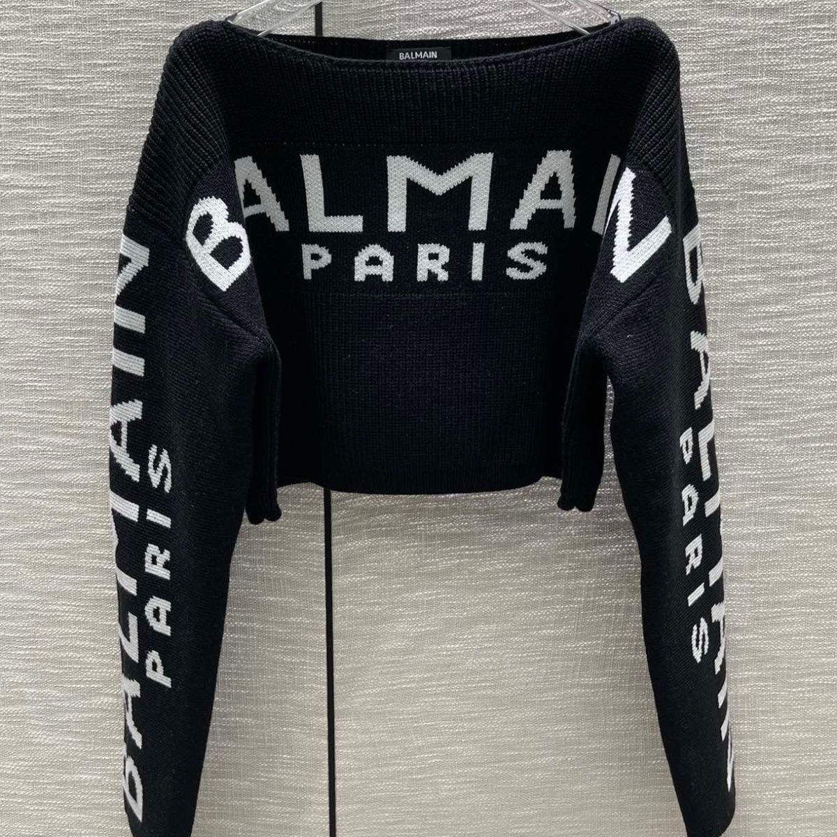 Women Sweaters Straight Shoulder Pullover With Letters Knit Shirt Sexy Hot Top Long Sleeve White Black Blue