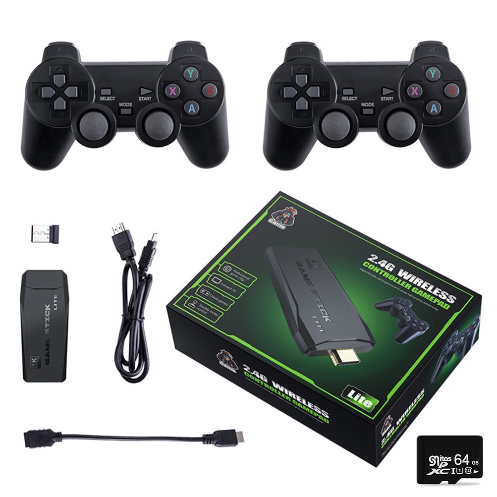 

4K HD Portable M8 Consoles Video Game Console With two 2.4G Wireless Controllers Classic Games Double Gamess Player For PS1 playstation 1