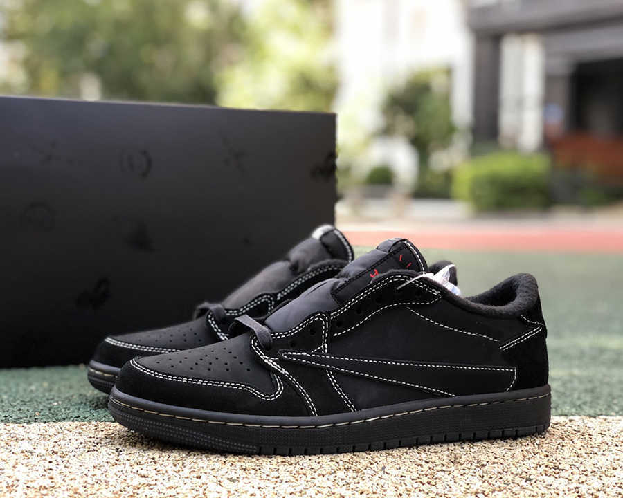 2022 Sortie des chaussures de basket-ball de qualité supérieure TS X Jumpman 1 baskets de chaussures de loisirs Phantom Low Black avec boîte d'or