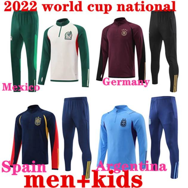 

Fans Tops Tees 2023 national team tracksuit Men kids Mexico Argentina Spain Germany 23 world Long sleeve cup soccer jersey training suit survetement