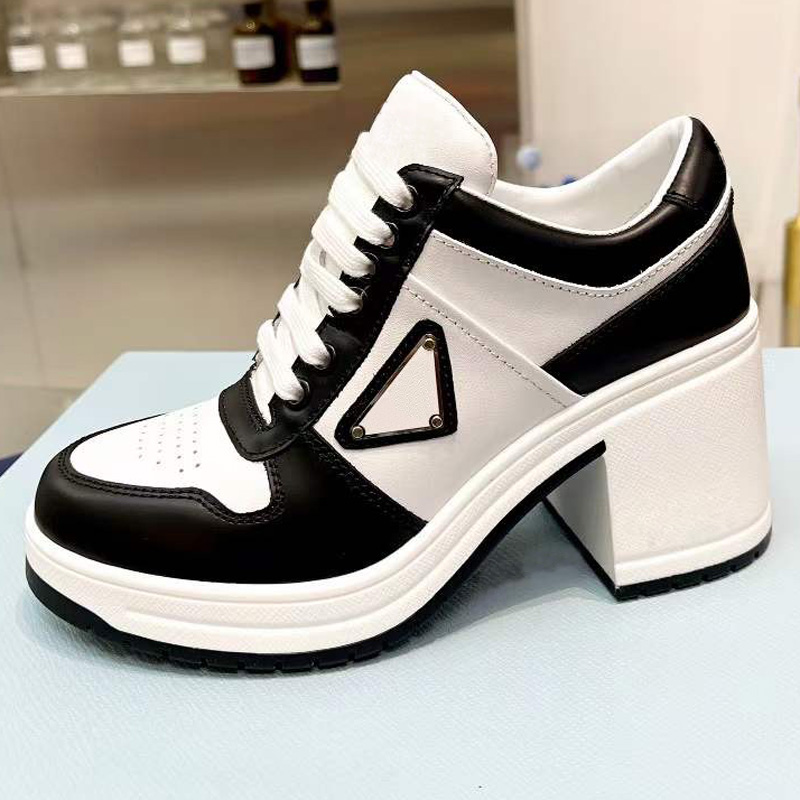 

Fashion Designer women Shoes British Round Toe Martin Patent leather Thick bottom Toes Matte size35-41, Black