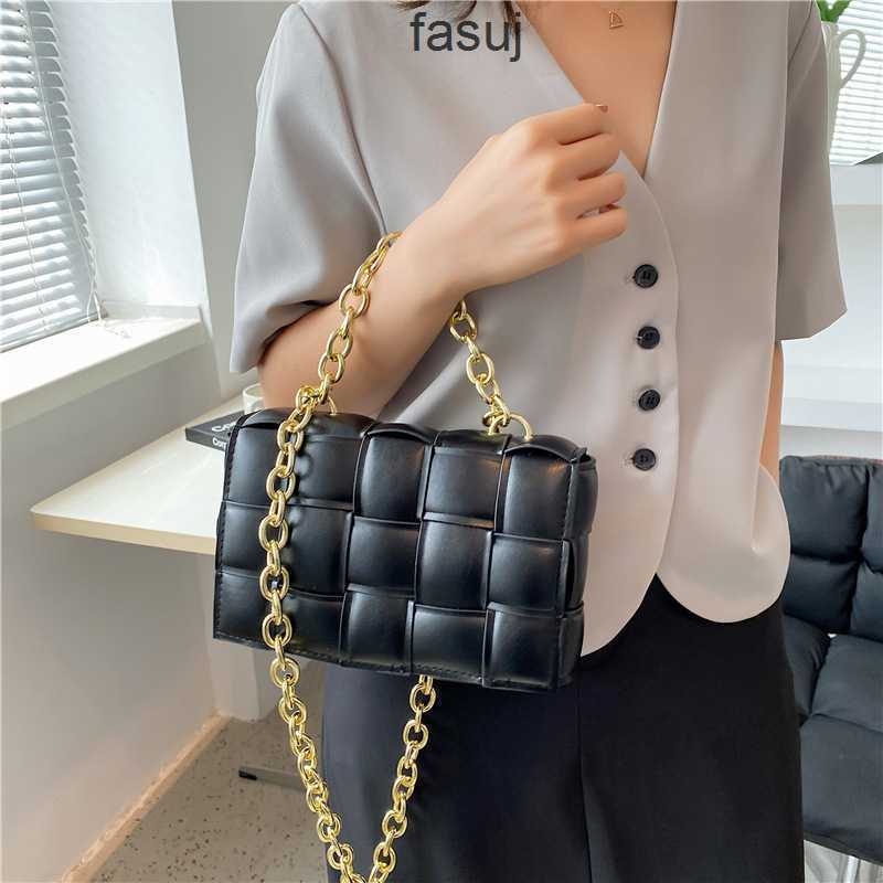 

Fashion Ladies Bottess bags Venetas Personalized woven small square chain messenger simple portable women's trend foreign style, Beige