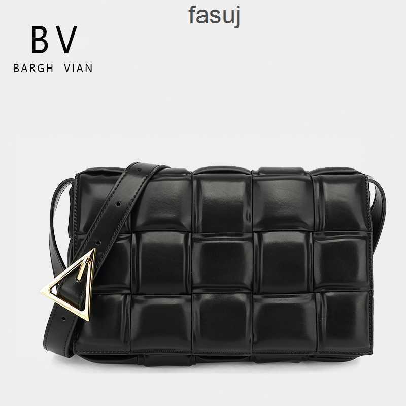 

Fashion Ladies Bottess bags Venetas Bargh vian fetal cow leather large woven women's pillow one shoulder messenger leisure small square, Black cow leather size remarks