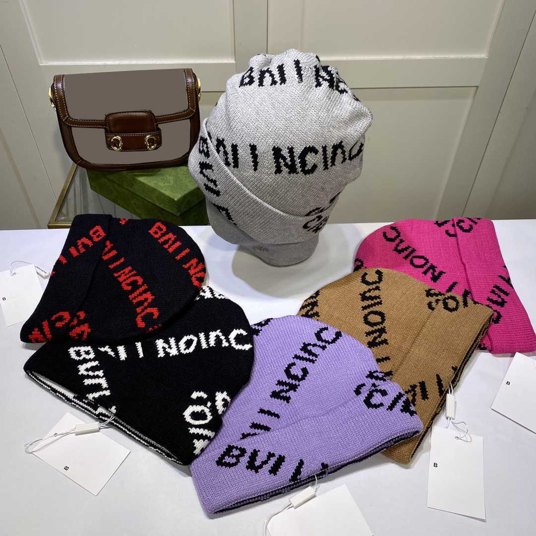 Balenciga Beanie Designer Winter Men Women Fashion Desingers Classic Luxurys Warm Knitted Cap Ear Protection Casual Temperament Cold s