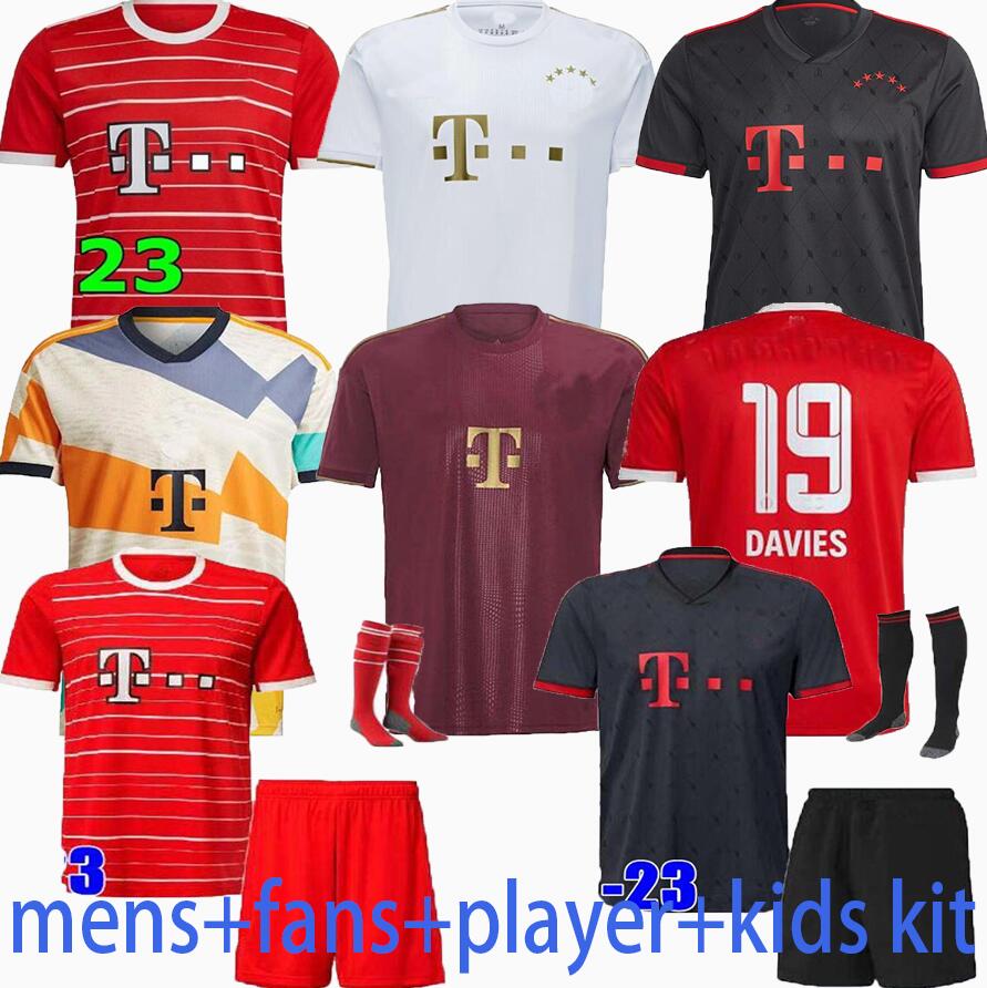 

22 23 Bayern soccer jersey DE LIGT SANE 2022 2023 football shirt HERNANDEZ GORETZKA GNABRY camisa de futebol Oktoberfest men kids kits KIMMICH fans player 50th, 22 23 3rd+patch