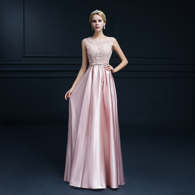 2023 magnifiques robes de soirée or rose dentelle Applique une ligne longues robes de bal saoudien arabe élégant Style robes de soirée
