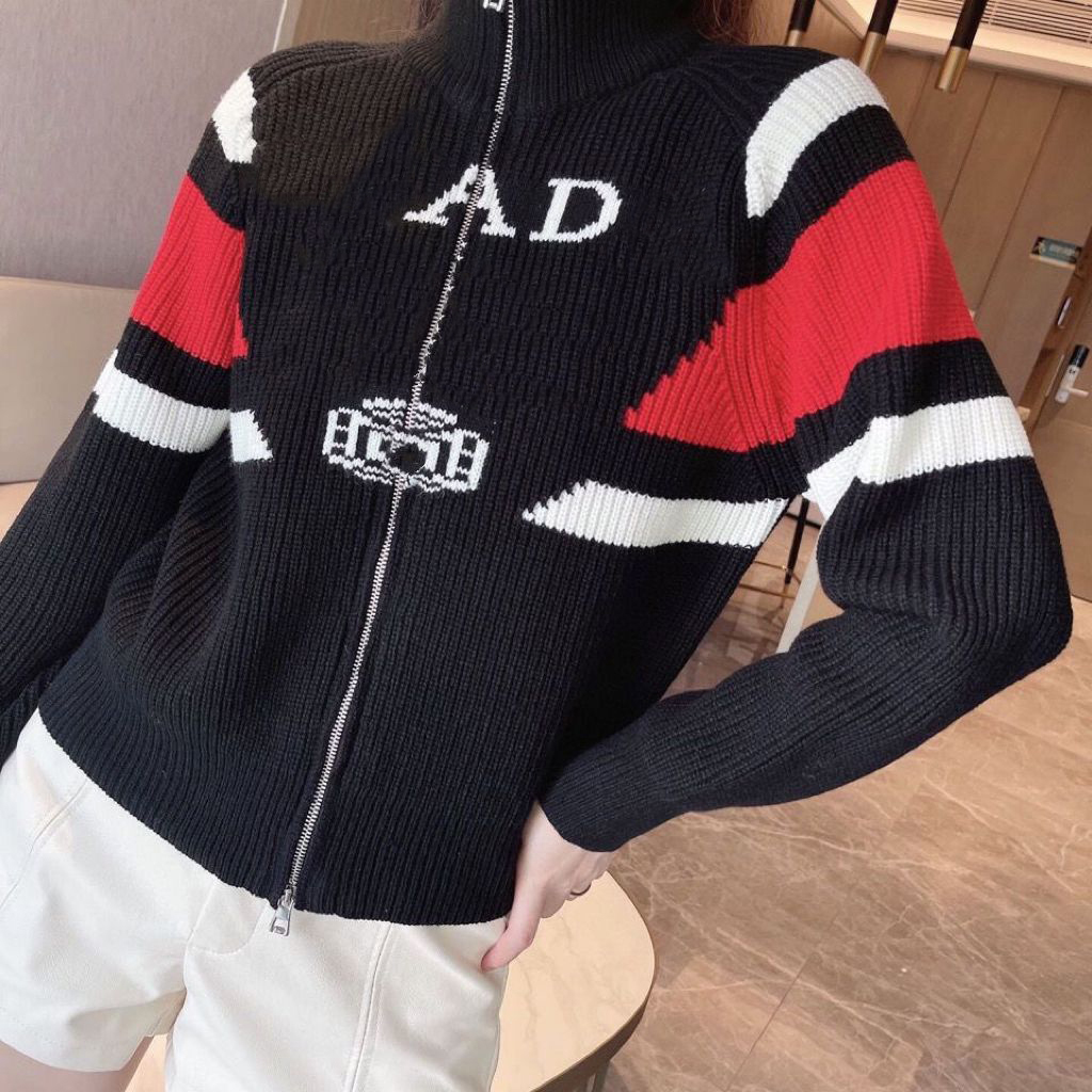 

Women' sweaters letters zipper designer elastic cardigan fashion men  sweater long sleeve autumn winter clothing casual knitwear size -XL, White