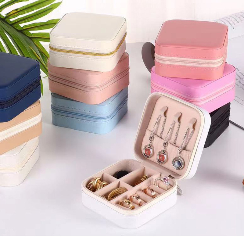 

Jewelry Boxes 2022 Organizer Display Travel Pujewelry Case Portable Box Storage Earring Holder Gift Drop Delivery Smtdw