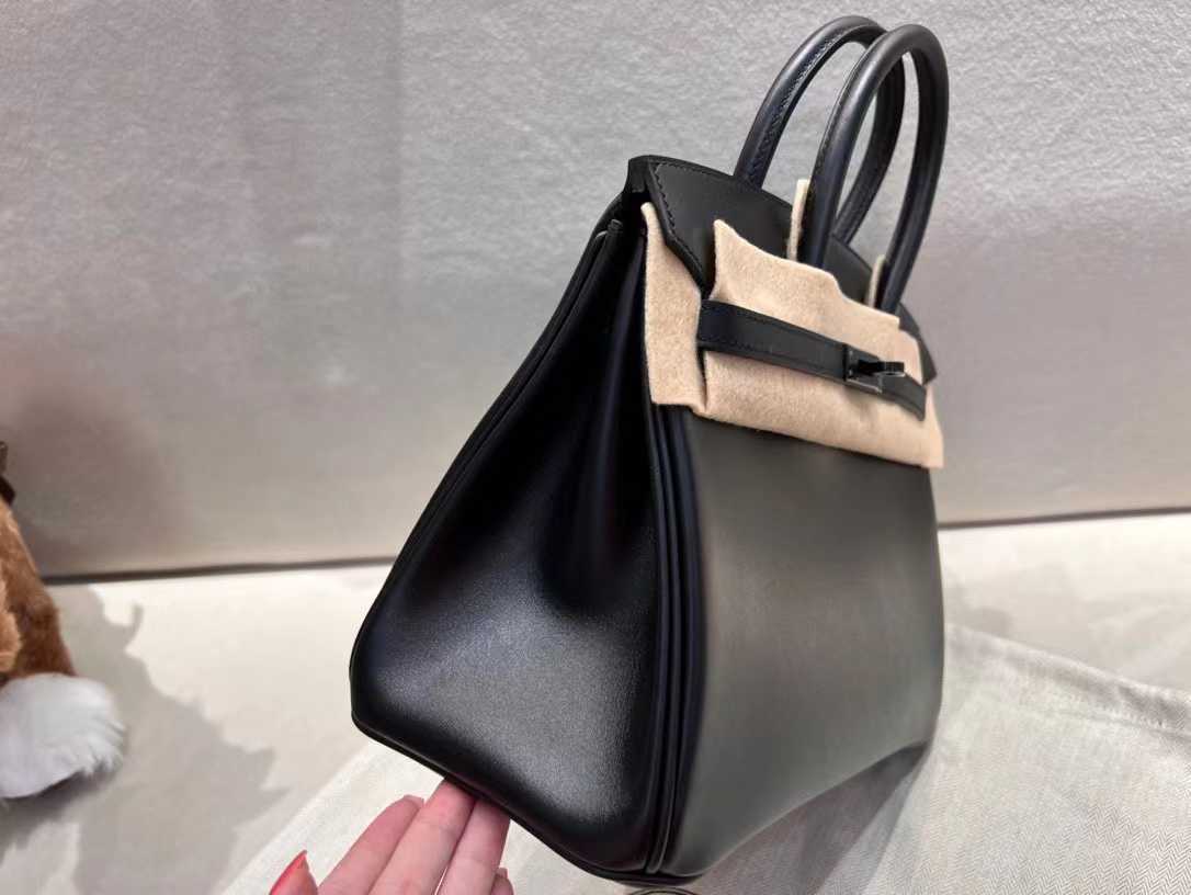 

Designers Handbags Herme Birkin Bags 22 New Pure Manual Box Leather 89 Black Handbag Large Capacity Ayw, Black2