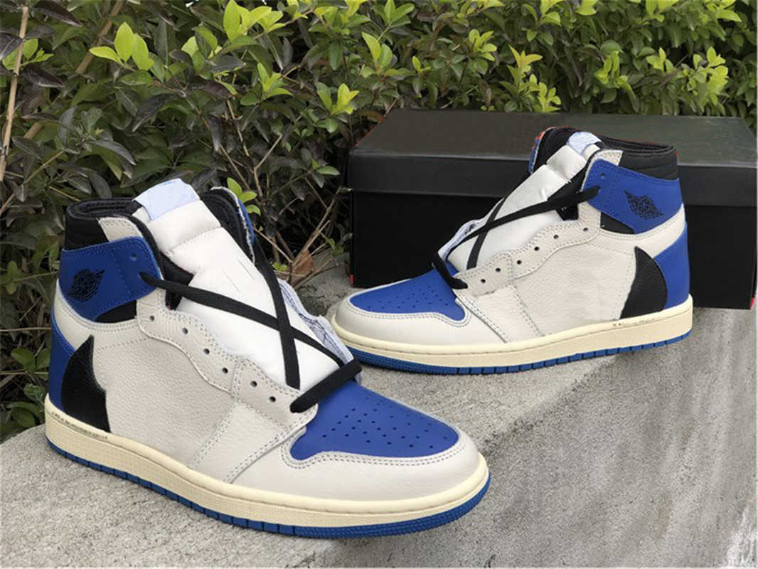 

Dress Shoes Sports Sneakers Trainers Retro Authentic Cactus Jack Military Blue 1 Travis Scotts Fragment Men High Low Og 1S Sp Ts