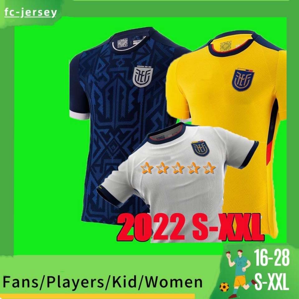 

Ecuador FANS TEES 2022 World Cup soccer jerseys Pervis Estupinan home away third 22/23 J. Cifuentes Gonzalo Plata Michael Estrada football shirts Sarmiento CAMPANA, Bag