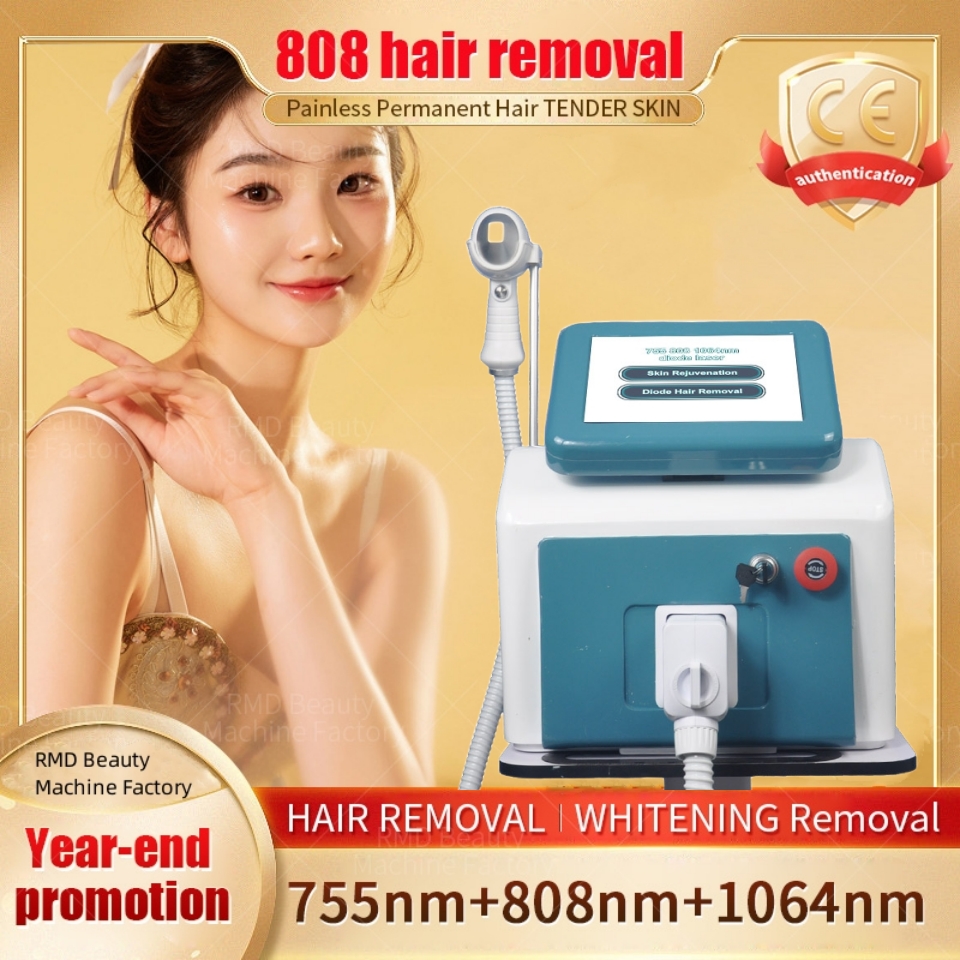

Permanent Hair Remover RF Equipment 808 Nm Alexandrite 3 Wavelengths Diode Laser Hair Removal