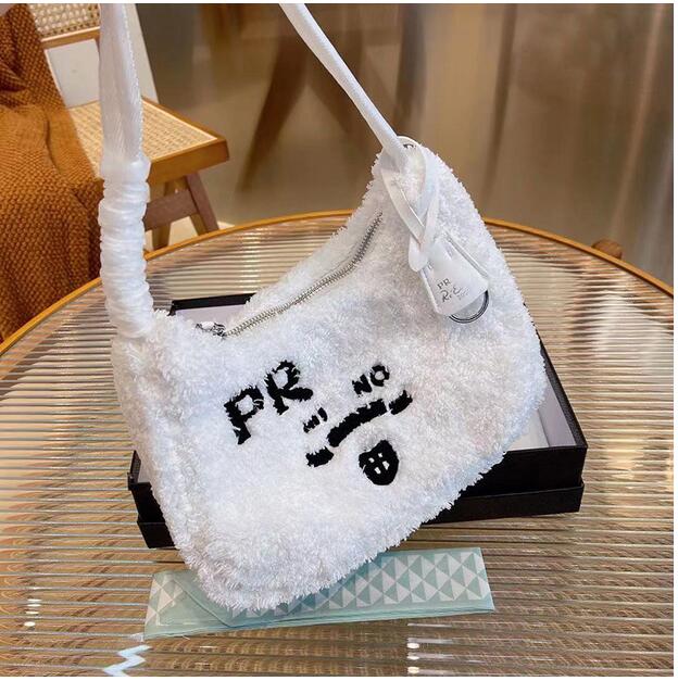 

qw 2023 Shoulder Bag Designer Hobo Women Fluffy Handbag Womens Furry Handbags Luxurys Designers Bags Crossbody Bag Backpack Totes Hobos Purses, Green