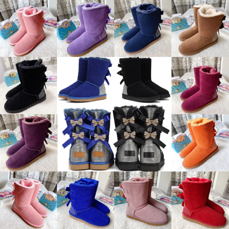 

kids shoes uggi Australia ugg warm boots girls High uggly bowknot half Children sneaker baby kid youth designer Snow boot Classic toddler infants booties winter, Customize