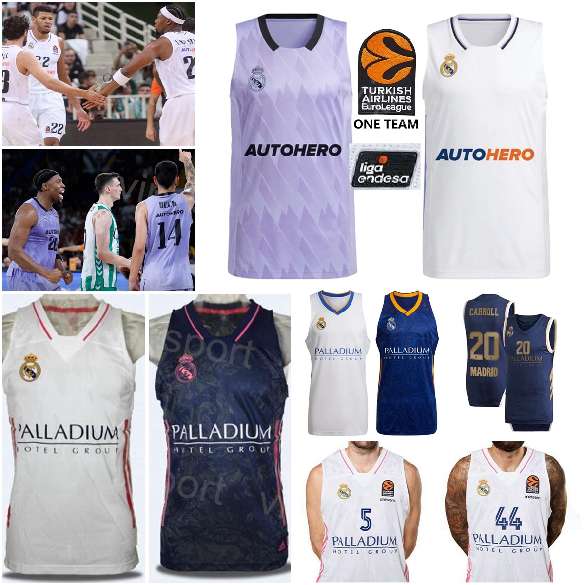 

Print 22-23 Baloncesto Basketball 1 Fabien Causeur Jersey 20 Jaycee Carroll 6 Alberto Abalde 17 Vincent Poirier Euroleague Endesa Liga A Shirt Purple White Navy, 2020 endesa