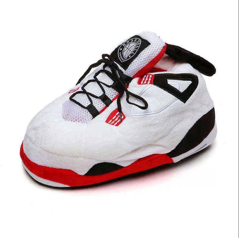 

Fashion Casual Home Sneaker Slippers Christmas Warm Plush Men's Slipper Winter Slippers for Men Funny Anime Cute Bread Shoes Y1223