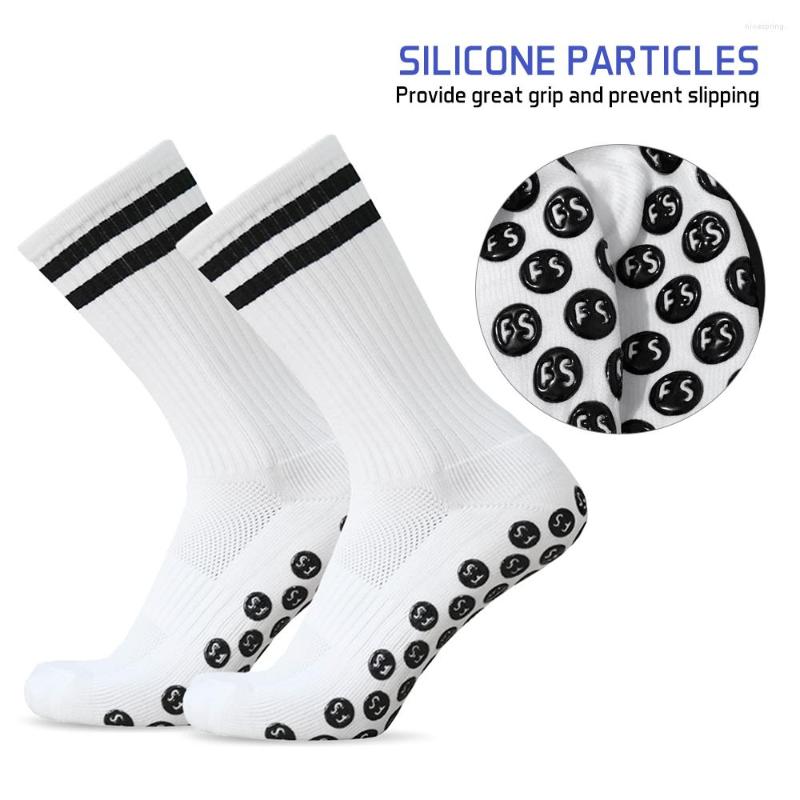 

Sports Socks 3 Pairs Anti Slip Soccer Team Outdoor Fitness Breathable Quick Dry Wear-resistant Athletic, Black