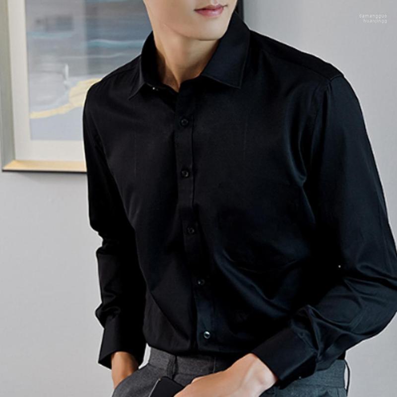 

Men' Casual Shirts Men' Men Formal Shirt Cotton Business Solid Color Turn Down Collar Universal Plus Size Buttons, Light blue