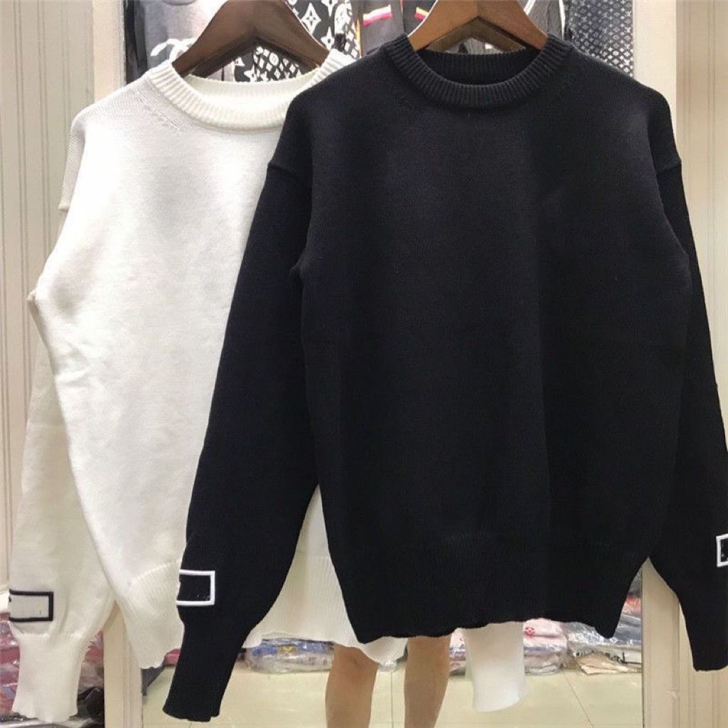 

women's sweaters designer letter clothing joler autumn winter warm apparel pullover cardigans elastic casual Long Sleeve Active Sweatshirt Knitted sweater, White 1