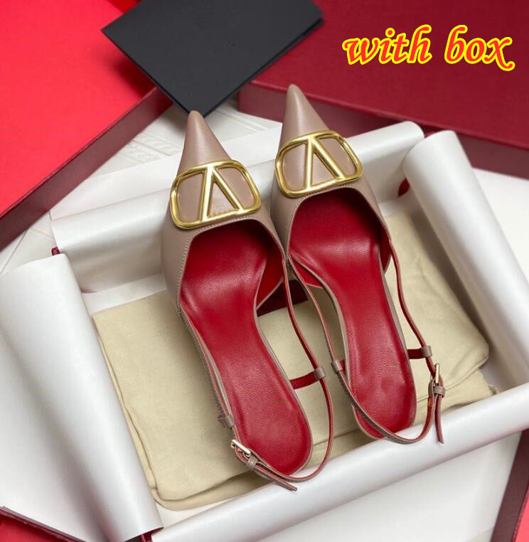 

Women Pointed Sandal Brand Shoes Metal Buckle 6cm 8cm 10cm Thin Heels Sexy Gold Blue Silver Red Black Nude Genuine Leather Wedding Shoes with Box, Silver 2