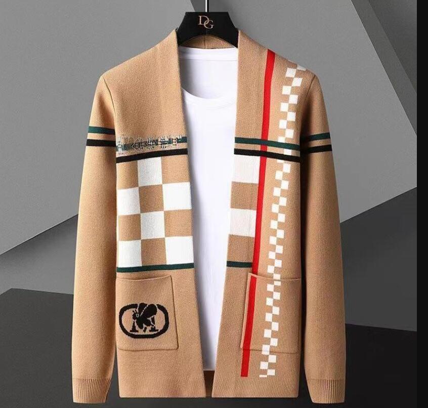

Men Sweater Coat Luxury GGity Letter Brand Fashion Men Clothing Designer Contrasting Cardigan Sweter De Hombre, 05