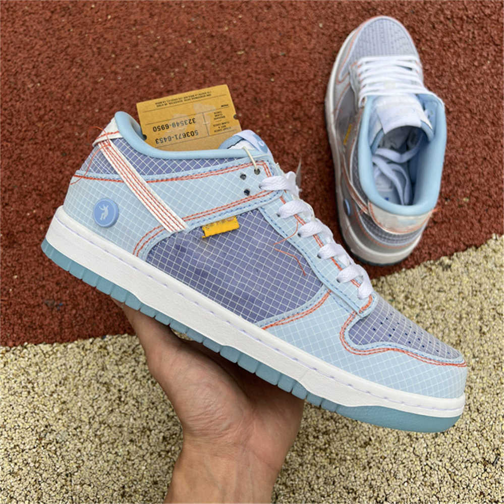 

Authentic Union Low DK Dress Shoes Men Women Light Blue Midnight Navy Lakers Grey Purple Yellow Skateboard Outdoor Sneakers Size 36-47