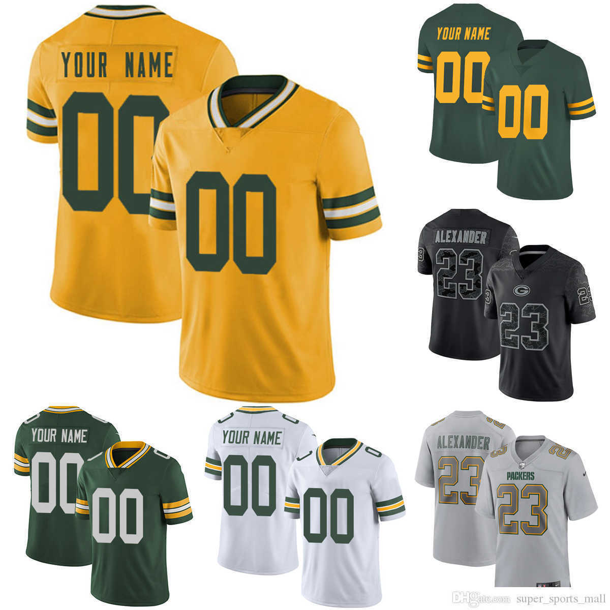 

Custom Football Jerseys Green Bay''Packers''12 Aaron Rodgers 33 Aaron Jones 26 Darnell Savage Jr. 18 Randall Cobb 58 McDuffie Alexander Douglas Jean-Charles Ford, Women only s-xxl